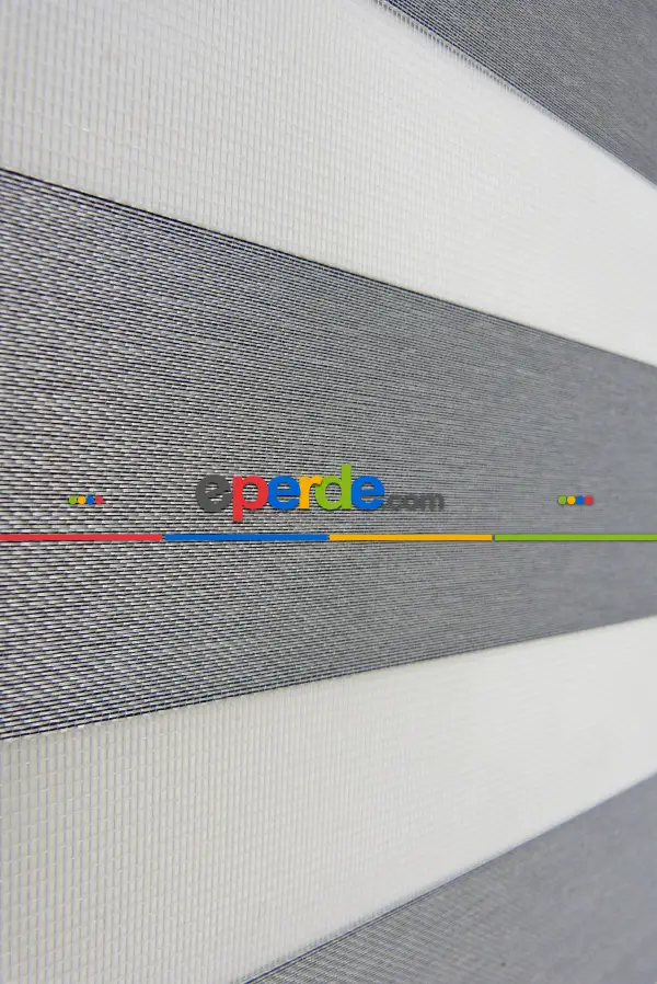 Mutfak- Karartma Zebra Perde Blackout) Işık Geçirmez- Gri-füme-antrasit