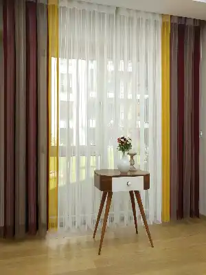 1. Kalite Çizgili Tül Dikey Zebra Perde - Ft-35 Bordo , Ft-09 Elegans , Ft-16 Hardal , Ft-02 Ekru- Bordo-ekru-sütlü Kahve-hardal Sarısı