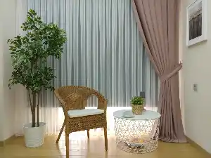 Salon Soft Pudra Fon Perde (180)- Pudra