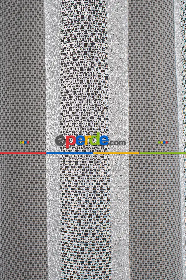 Salon - Yüksek Kalite Gümüş Simli Tül Perde - Gramajlı Ve Dökümlü, Armür Dokuma - Kruvaze Model Seçenekli