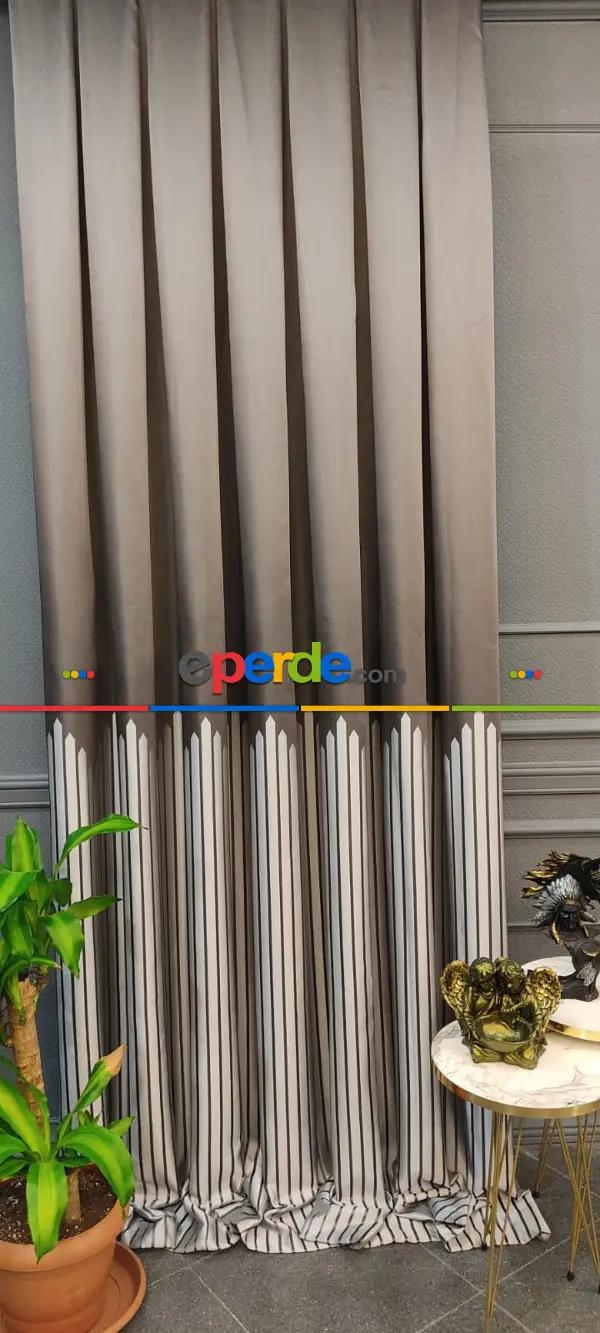 Salon Fon Perde - 2025 Elit Modern Dokuma Fon Perde - 100 Cm 1 Kanat 50cm X 1cm 