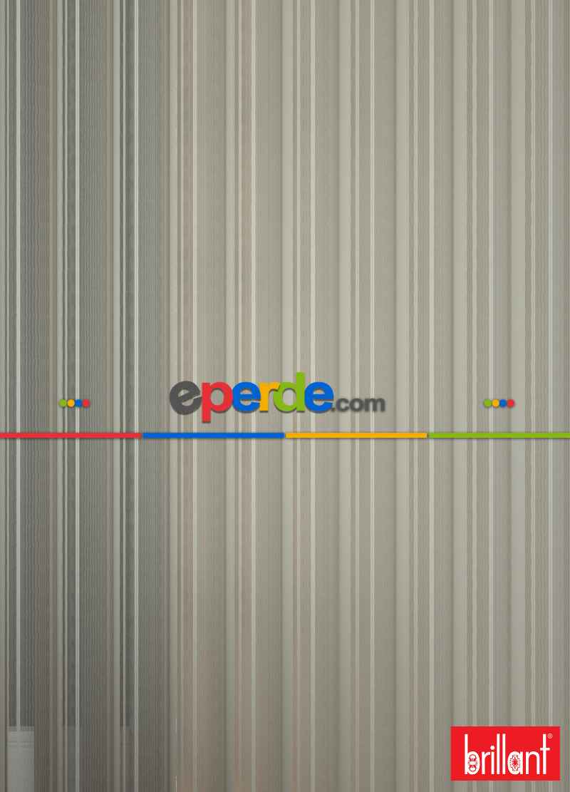 Brillant Akıllı Tül Perde Açık Kahverengimsi Gri Renkli Tül Dikey Zebra Perde Düz 1. Kalite