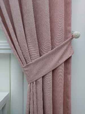 Pudra Pembe - Düz Fon Perde- Pudra