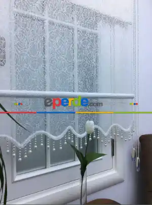 Çifli Sistem Tül Ve Stor Perde Bdz ( 822 )- Beyaz