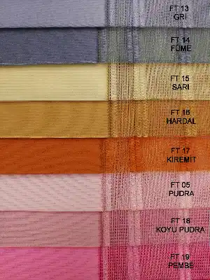 1. Kalite Çizgili Tül Dikey Zebra Perde - Ft14 Füme- Ft27 Çağla Yeşili-ft16 Hardal Sarı- Ft02 Ekru- Füme-ekru-hardal Sarısı-su Yeşili