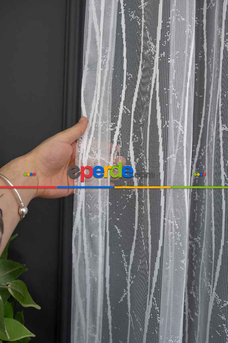 Salon Tül - Taç Es Ütü İstemez Tül Sade S Model Spor Tasarım Model Tül