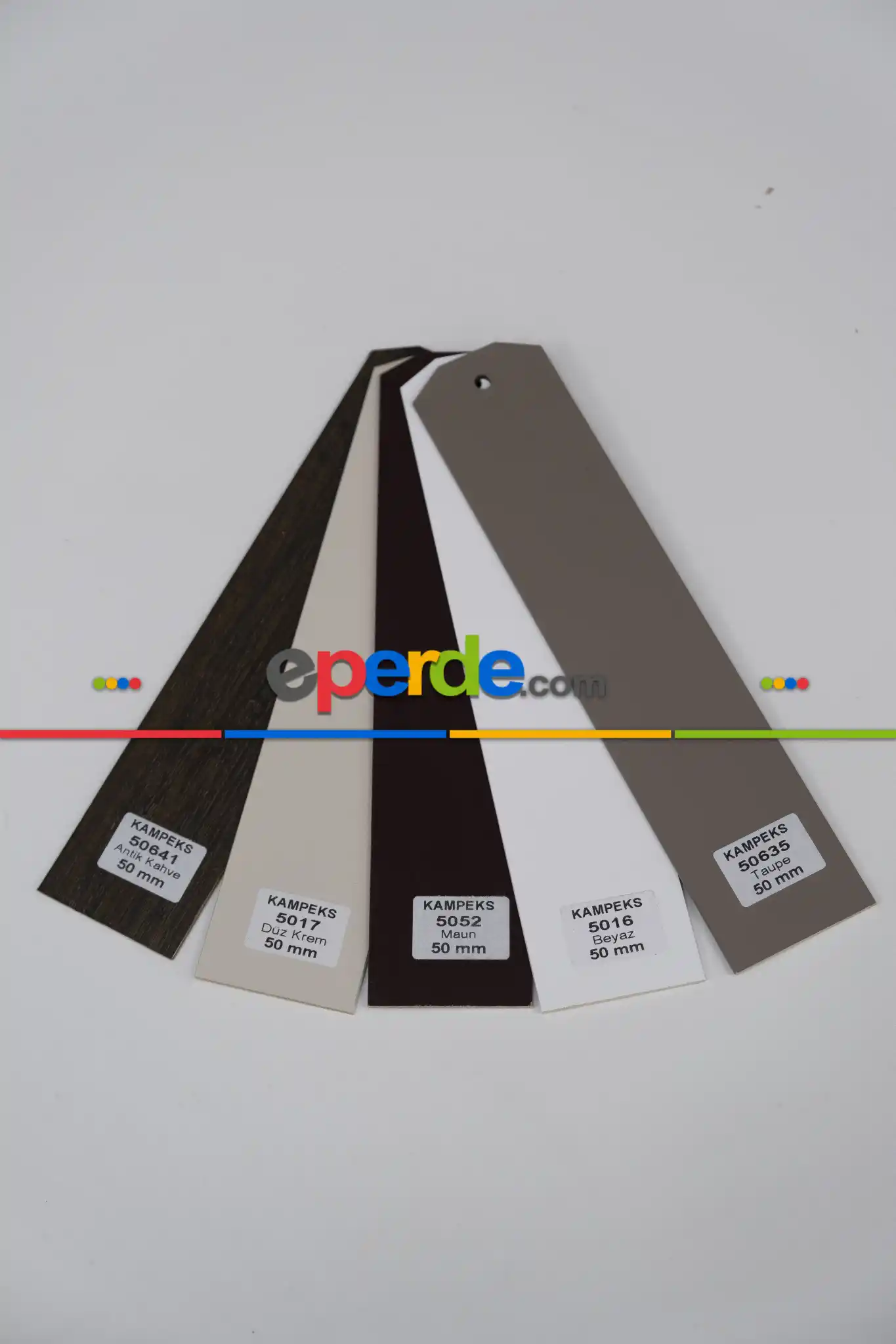 Oda Perde - 50mm Ahşap Jaluzi Perde,, Antrasit, Siyah Ve Ahşap Tonlarında