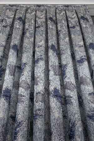 Desenli Jakar Fon Perde