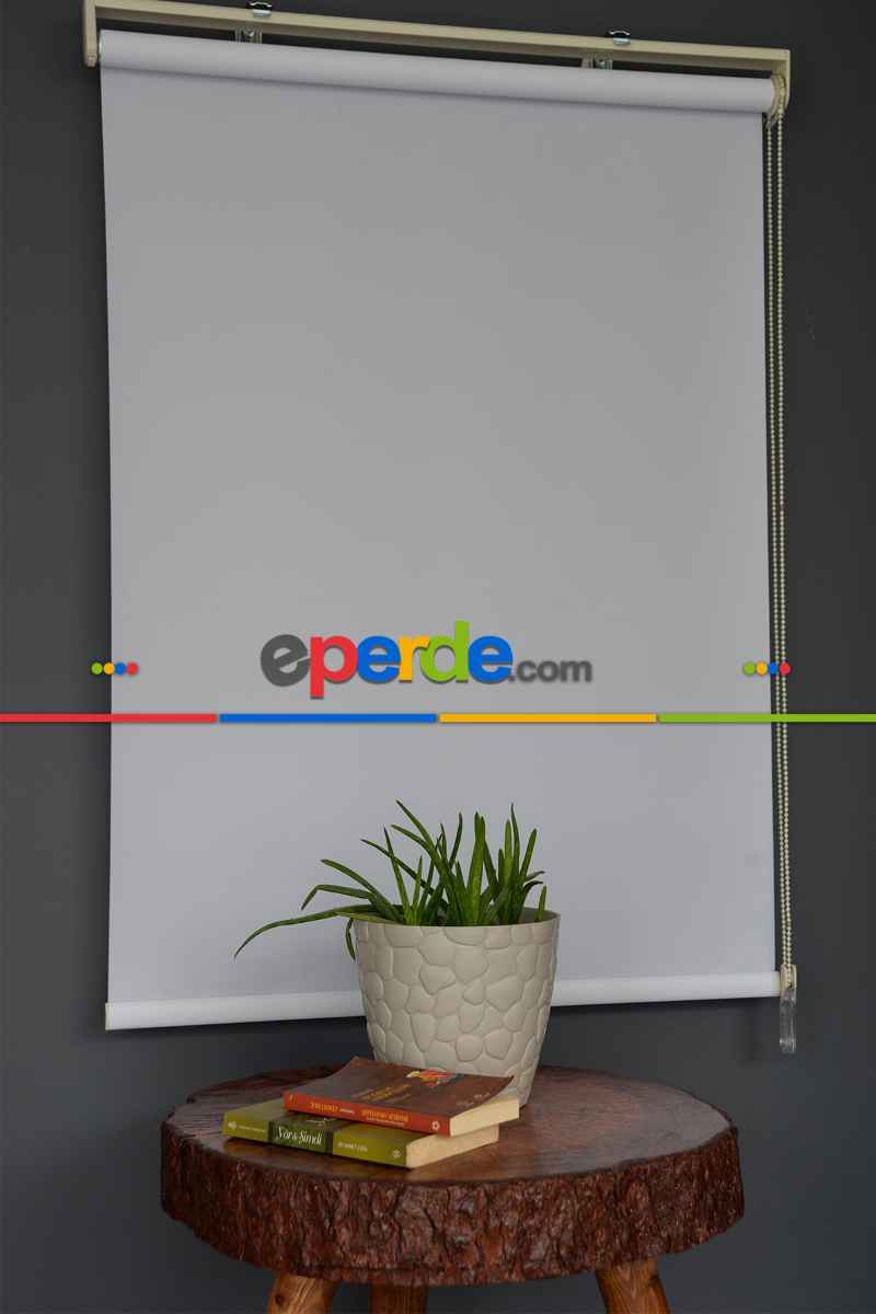 Halim Perdesan Pl-01 Beyaz Renk Polyester Thin Mat Stor Perde