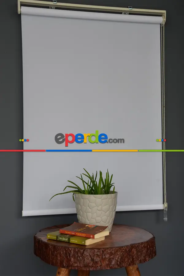 Halim Perdesan Pl-01 Beyaz Renk Polyester Thin Mat Stor Perde