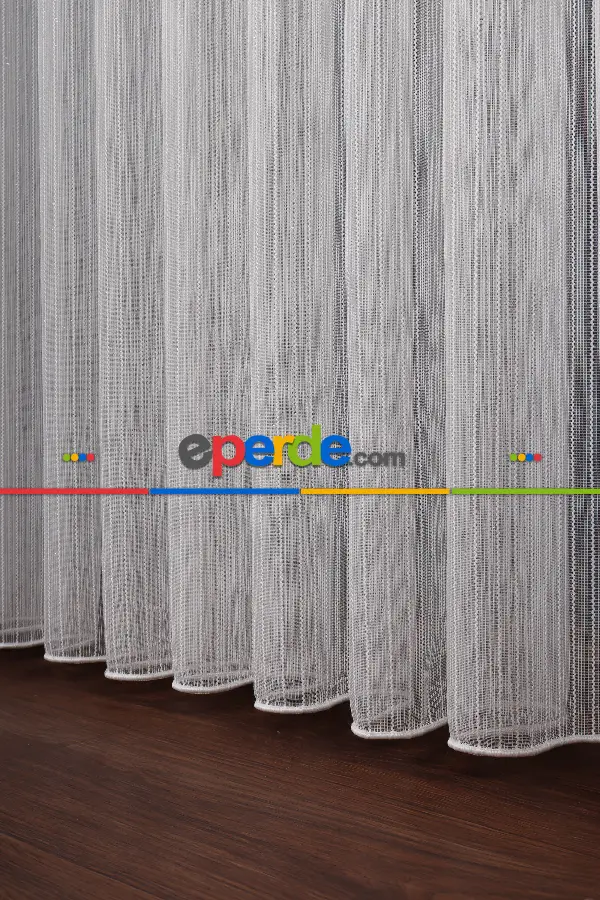 Taraklı Zikzak Ip Düz Tül Perde Ütü Istemez