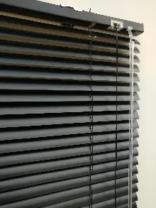 Mutfak Siyah - Alüminyum Jaluzi Perde - 25mm Kalınlığında- Siyah