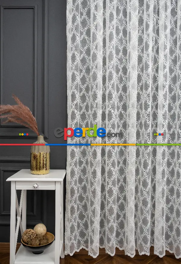 Taç Seher Tasarım Ütü İstemez Kırışmaz A+ Tül Perde