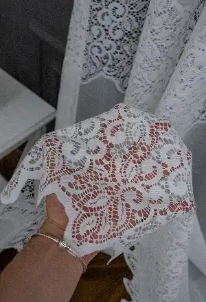 Salon Tül - Taç Tül Ara Bant Damask Model Tül Yeni Sezon Tül