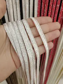 Açık Pembe Rengi İp Perde İpek Koza Serisi- Pembe-gümüş