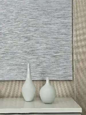 Yatak Odası Gri Bambu Stor Perde, Standart Metal Kasalı Yüksek Kalite Kornişe Kolay Montaj Seçenekli