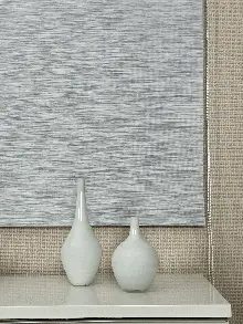 Mutfak Gri Bambu Stor Perde, Standart Metal Kasalı Yüksek Kalite Kornişe Kolay Montaj Seçenekli