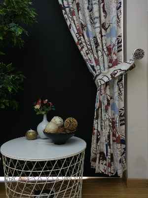 Marilyn Monroe Fon Perde- Mavi-bordo