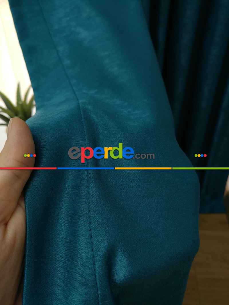 Soft Fon Perde- Petrol Yeşili