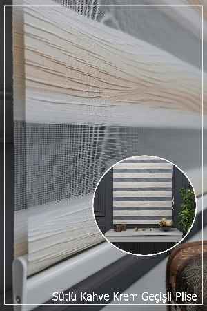 Zebra Perde - Degrade Renk Geçişli Kırık Pileli Zebra Perde