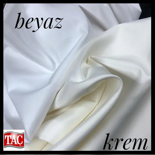 Genç Odası - Güneşlik Perde Taç Marka Saten Güneşlik- Ekru