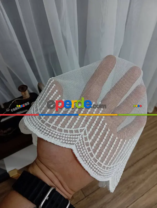 Lanka Sade Düz Etek Işlemeli Ütü Istemez Yeni Tarz Tül Perde