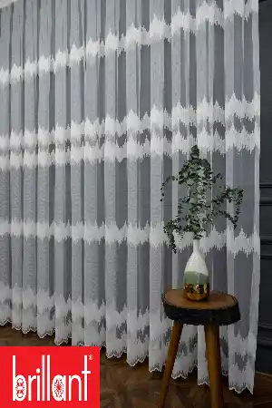 Brillant Tül Zigzag Desen Modern Tarz Moda Yeni Salon Tül Nakış İşlemeli Tül