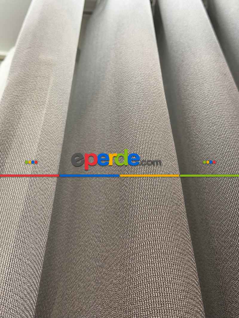 Gri Tül Perde, Ağır Gramajlı Premium Seri, Kurşunlu Tül