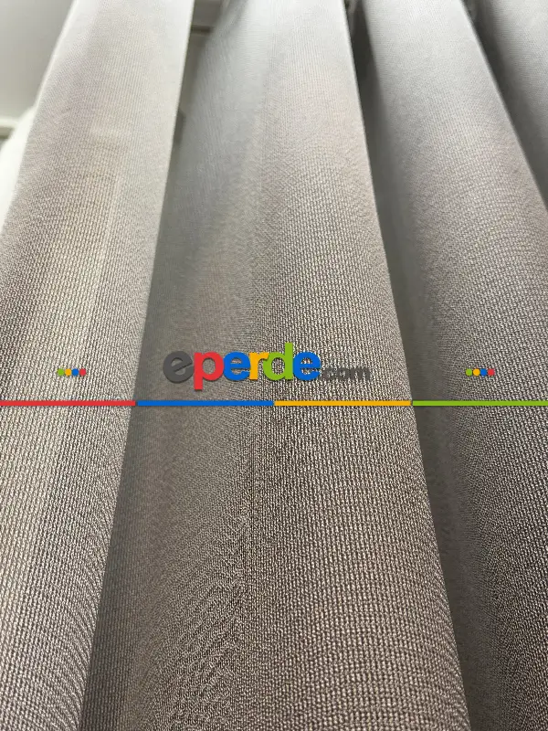 Gri Tül Perde, Ağır Gramajlı Premium Seri, Kurşunlu Tül