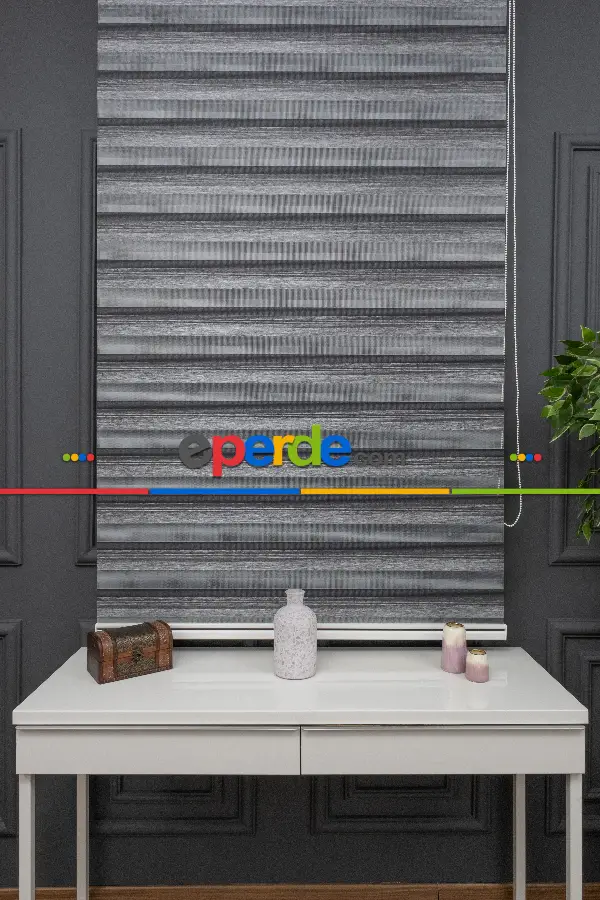 Zebra Perde -renk Geçişli Bambu Zebra Perde