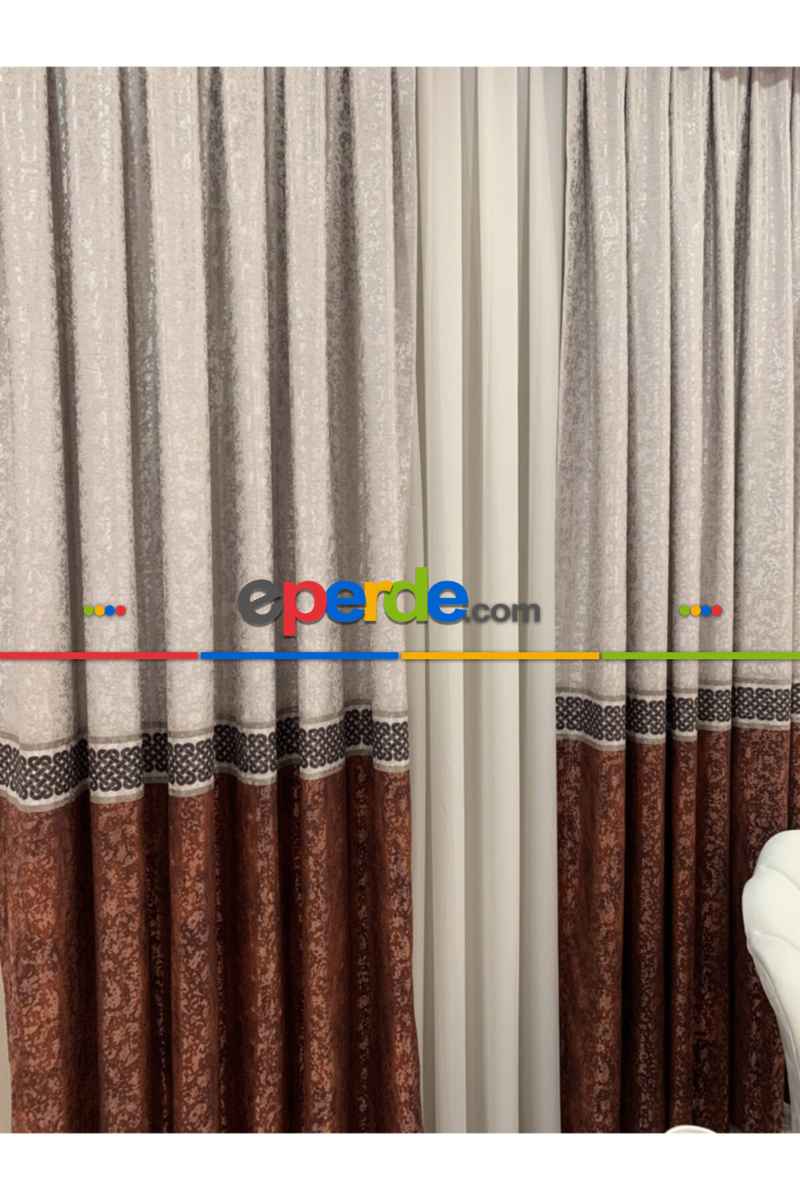 Brillant Perde Livabonarperde Yeni Tasarım Desen Renkl Fon Perde Yan Perde Kanat Perde