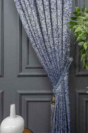 Desenli Jakar Fon Perde