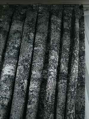 Patinedesenli Gri Jakar Fon Perde (180)- Gri-füme-antrasit