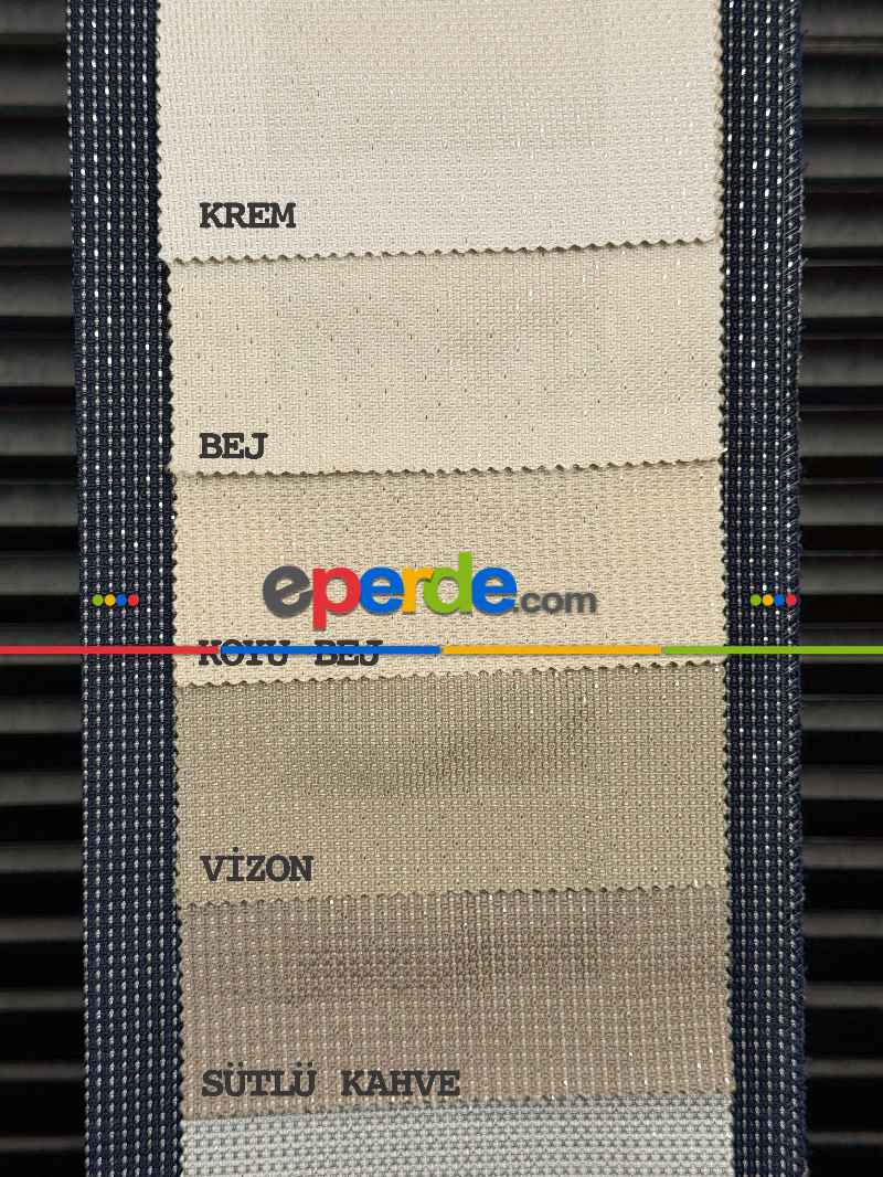 Oturma Odası - 9 Farklı Renk Simli Jakar Dokuma Fon Perde