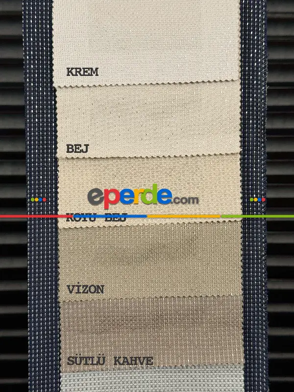 Yatak Odası - 9 Farklı Renk Simli Jakar Dokuma Fon Perde