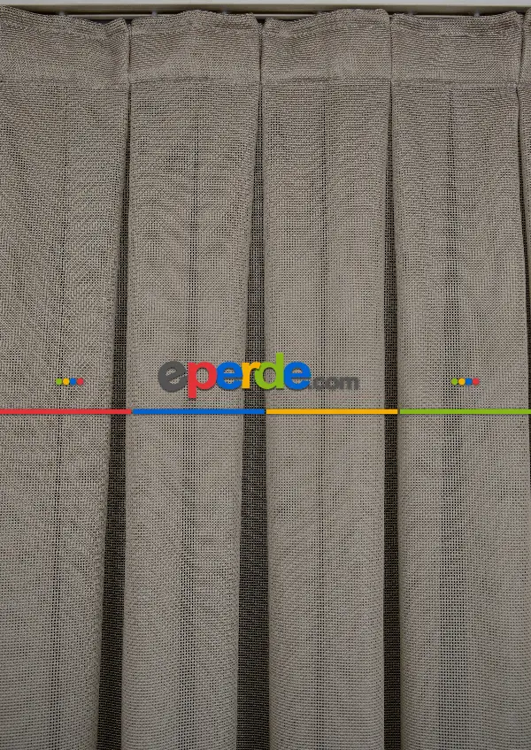 Salon Tül - Vizon Renkli Kedi Tırmalamalarına Dayanaklı Tül Perde