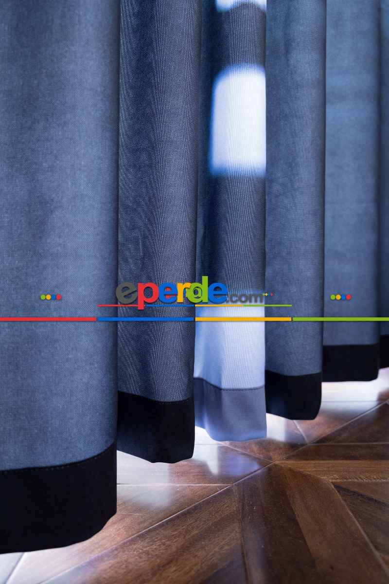 Hazır Ölçülü Dökümlü Kumaştan Yol Manzaralı Baskılı Pilesiz Fon Perde 1. Kalite