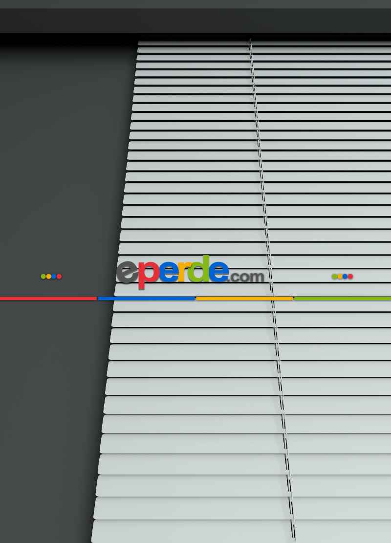 Beyaz - Alüminyum Jaluzi Perde - 25mm Kalınlığında