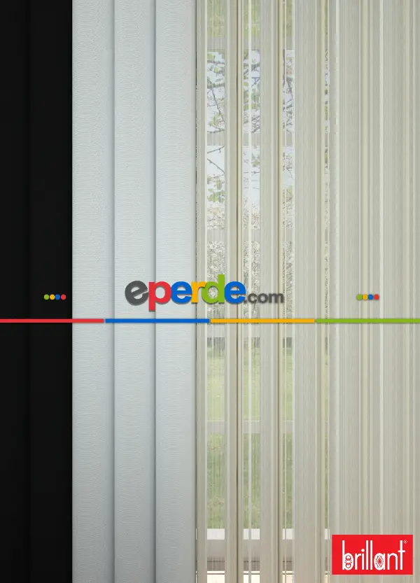 Brillant Akıllı Tül Siyah-beyaz Perde Tül Dikey Zebra Perde Düz 1. Kalite