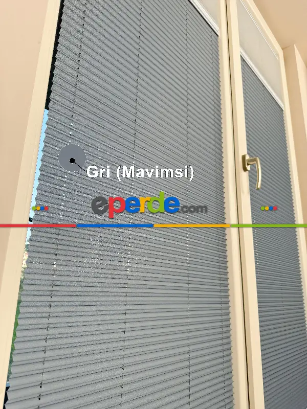 Yapışkanlı Sistem - Tüllü Plise Perde - 15 Renk - Plise Perdeyi Hem Tül Hem Kalın Perde Olarak Kullanın