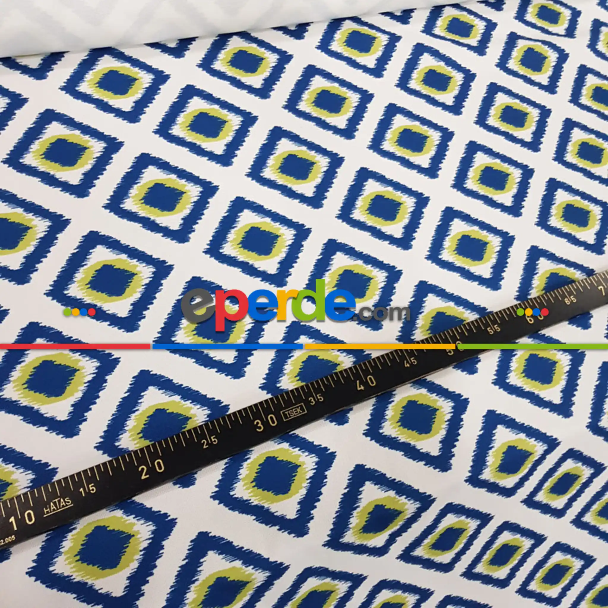 Salon - İkat Desenli Fon Perde Evm1503-4 Kumaşı Kalındır Duck Bezi Değildir-  Çok Renkli 2