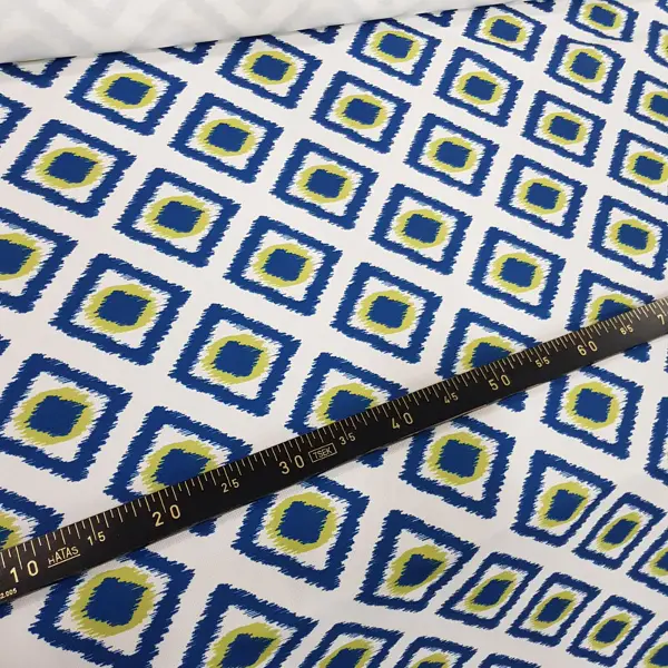 Salon - İkat Desenli Fon Perde Evm1503-4 Kumaşı Kalındır Duck Bezi Değildir-  Çok Renkli 2