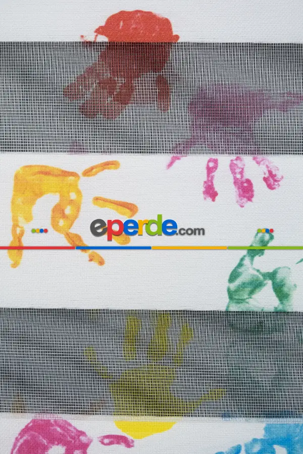 Trend Bebek - Çocuk - Genç Odası Zebra Perde Modelleri 2021- Yeşil-Sarı-Mor-Menekşe Kırmızı-Hardal