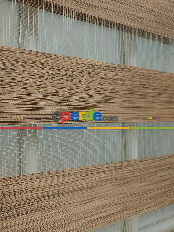 #üreticifirma %40 Indirimli !!! Kahverengi Bambu Zebra Perde Ozel Fiyat- Kahverengi