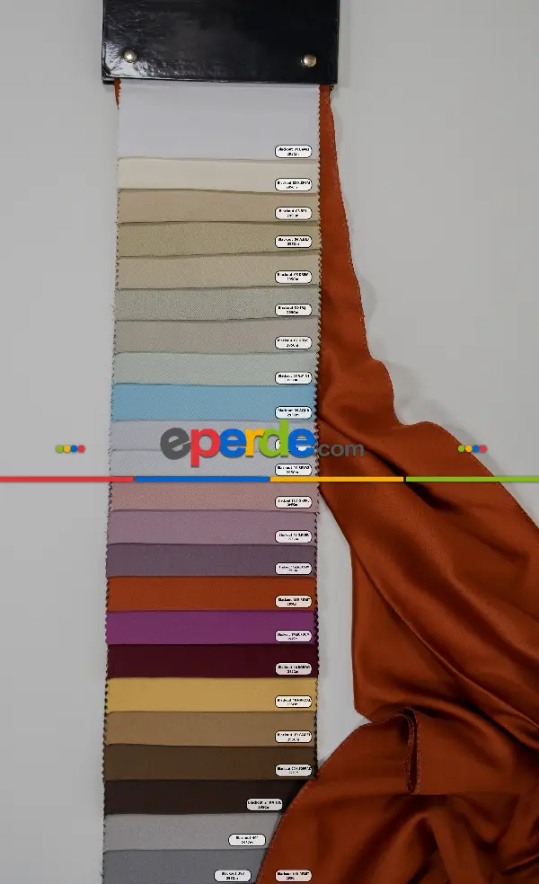 Yatak Odası - Blackout Düz Fon Perde Karartma Perde Güneşlik - Çok Renkli 1. Kalite