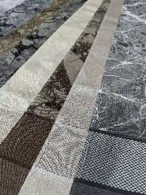 7 Farklı Renk Orta Pano Desen Jakar Dokuma Fon Perde, Premium Kalite Seri
