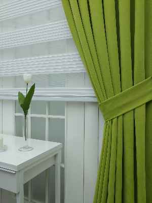 Fıstık Yeşili Düz Fon Perde (280 Eninde)- Fıstık Yeşili