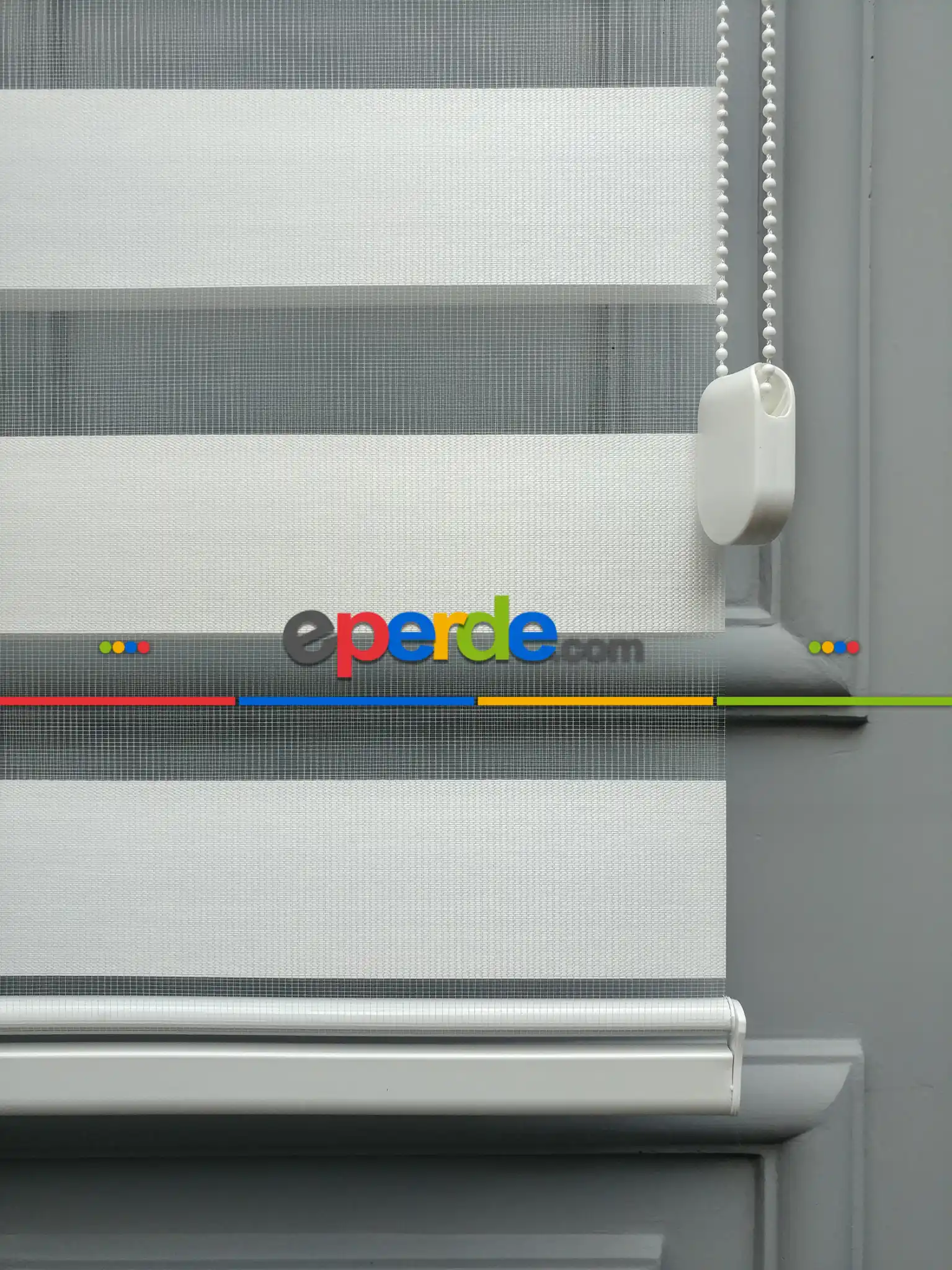 2025 Sezonu - Zebra Perde - Bambu Zebra Perde- Beyaz