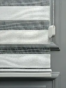 2025 Sezonu - Zebra Perde - Bambu Zebra Perde- Beyaz