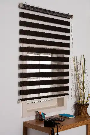 Salon Zebra Perde -Indirimli !!! Zebra Perde Acı Kahve Bambu Ozel Fiyat- Acı Kahve